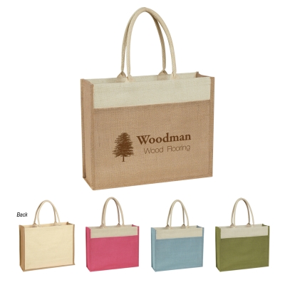 Paradise Jute Tote Bag